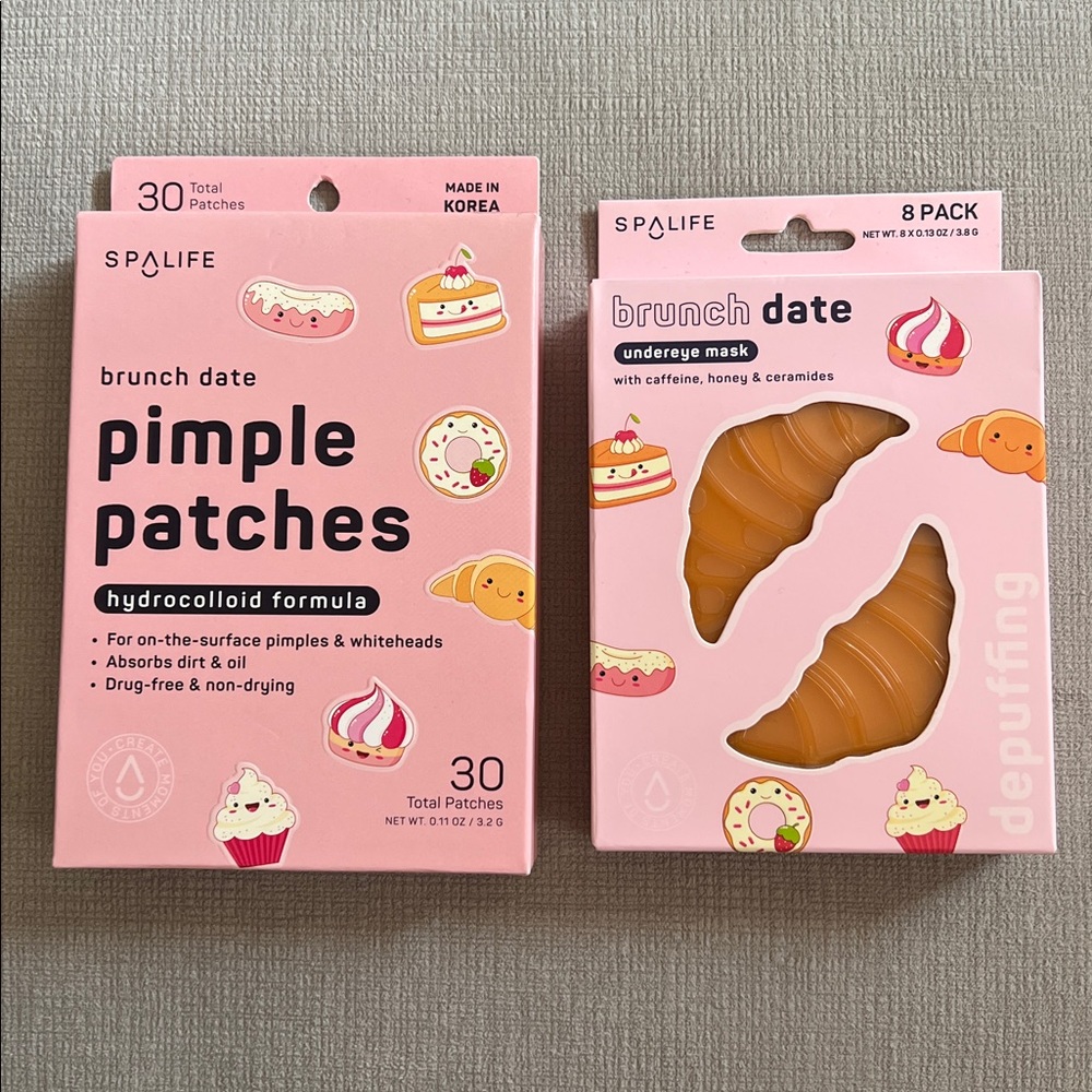 Spalife Brunch Date Pimple Patches and Undereye Masks Set
